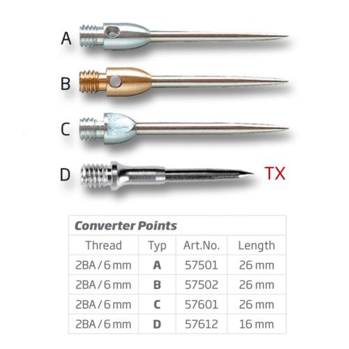 BULL'S Stahlspitzen Brass 2BA, typ b