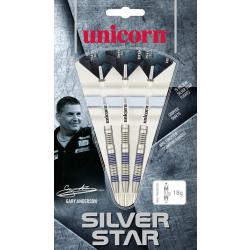 Unicorn Silver Star Gary Anderson Steeldarts, 22g